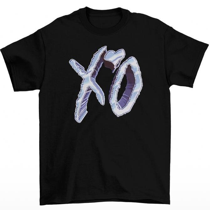 Tomoinc T-Shirt Kaos The Weeknd - Dawn FM Chrome XO Black