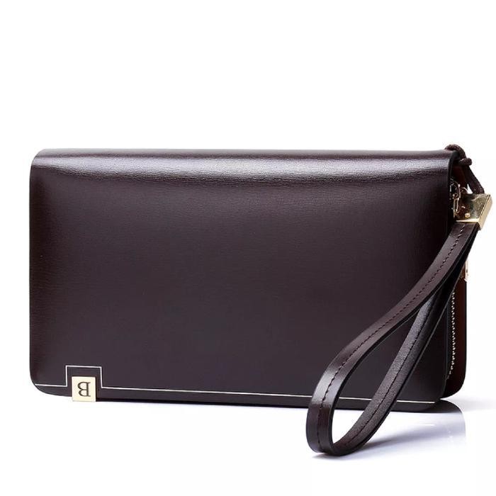 AB dompet segi panjang pria brand bostanten clutch bag cek