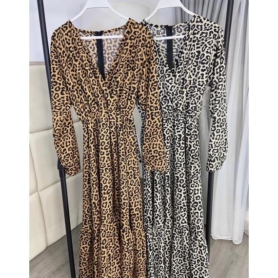 Maxi Kimono Leopard / Gamis Kimono Leopard / Gamis Rempel Model Kimono