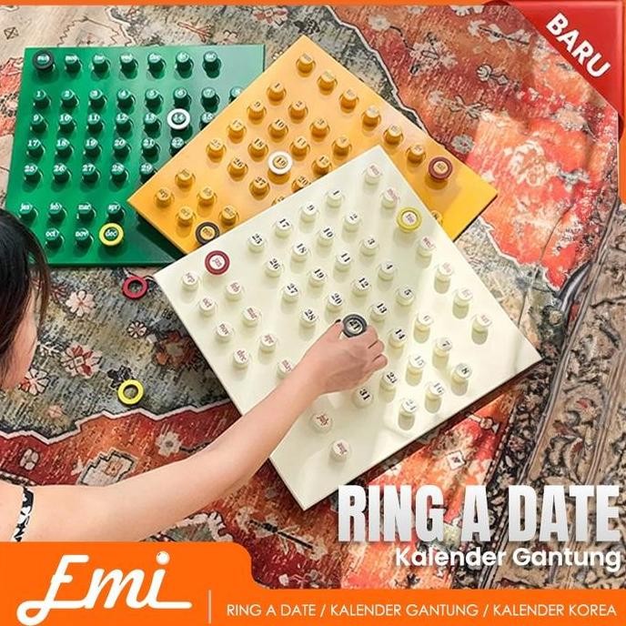 

Kalender DIY Kawaii Kalender Gantung Dinding Kalender Lucu Calendar Aesthetic Plastik Calender Ring Color Wall Decoration Dekorasi Rumah