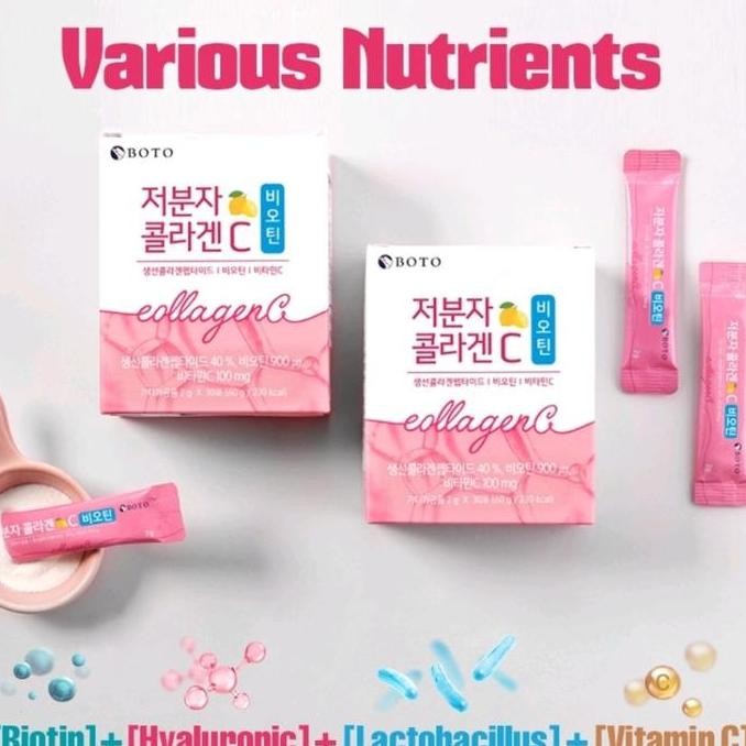 BOTO Collagen C+Biotin Collagen Powder 30 Stick