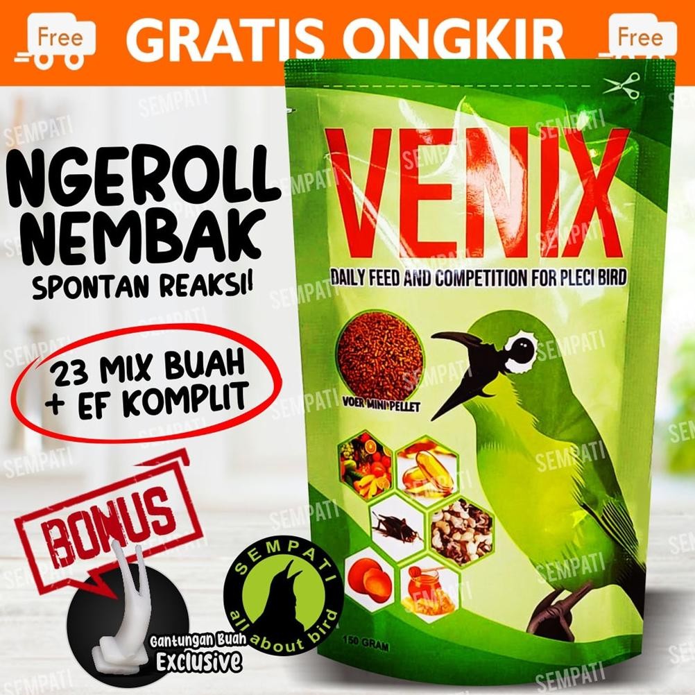 SEMPATI Venix Pur Pakan Pleci Booster High Protein Dosis Full Ngebren Voer Makanan Harian Lomba Mix 