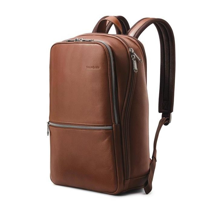 Samsonite Classic Leather Slim Laptop Backpack