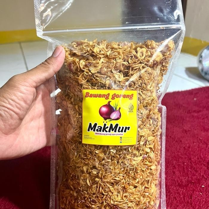

SEDIA! BAWANG MERAH GORENG 500gram (pouch) Asli bawang merah goreng premium(A++) Ori!!
