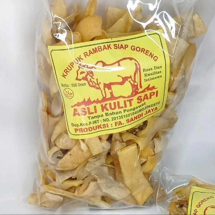 

SEDIA! Rambak Sapi Stik Lebar 500gr kode murah Ori!!