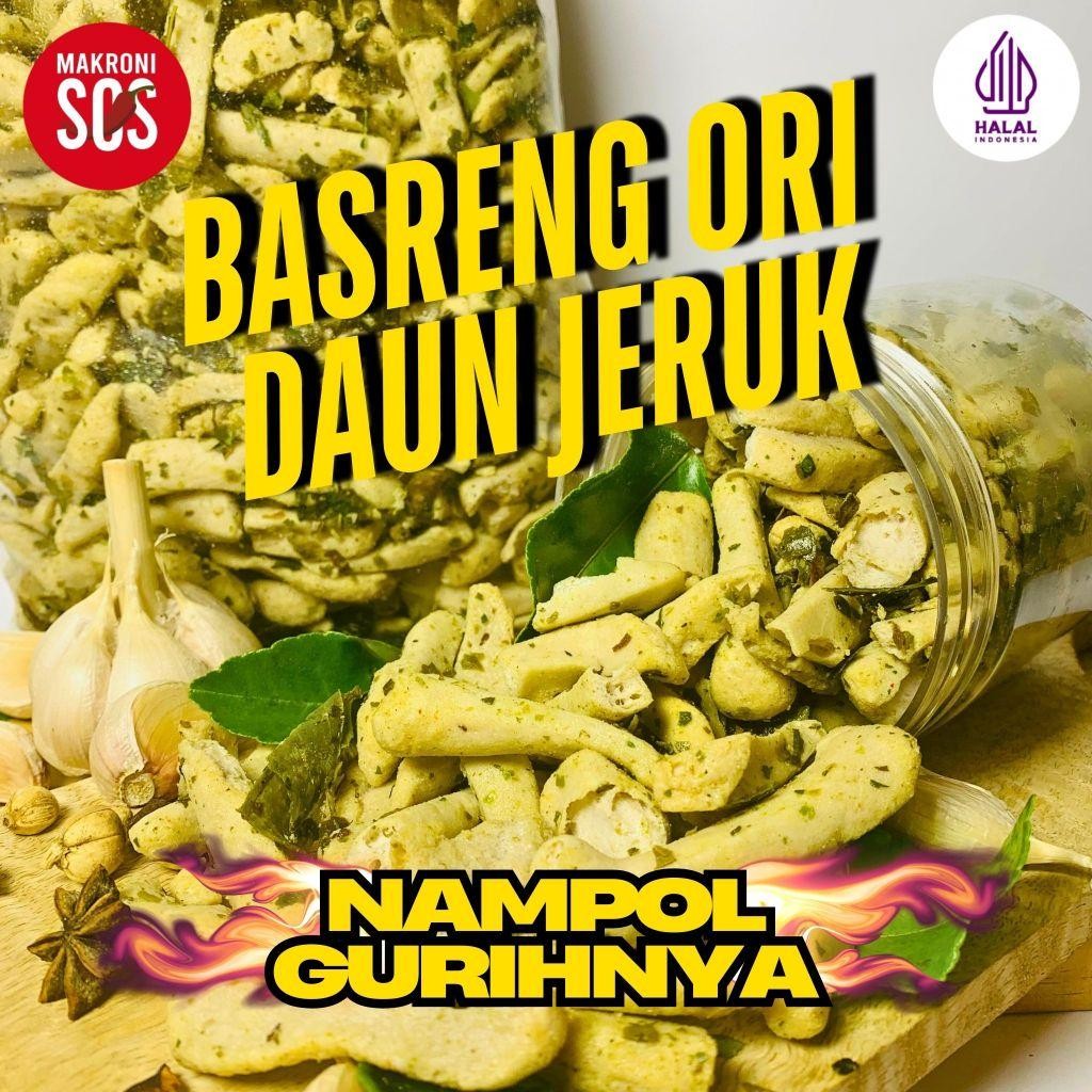 

500Gr Basreng Ikan Original Daun Jeruk Makaroni Sos Gurih Nampol Berkualitas