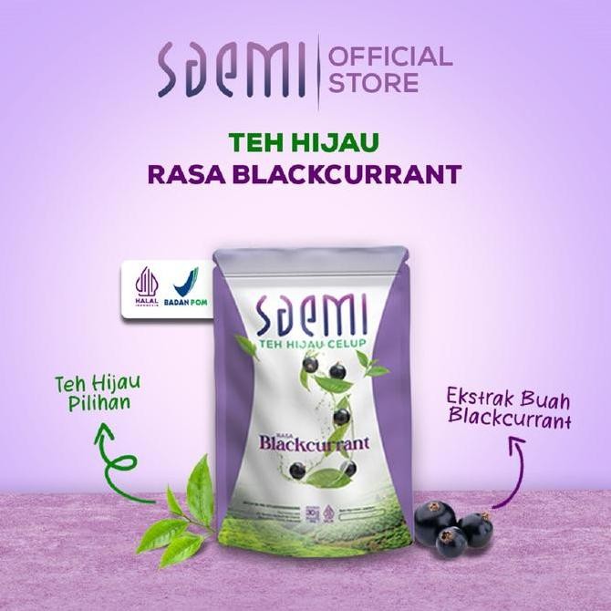 

Saemi 5+1 Pouch Teh Hijau Green Tea Rasa Dan Wangi Blackcurrant Greentea KM