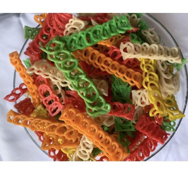 

Kerupuk Kepang Tangga 5 Kg/Kerupuk Warna Warni Tangga 5Kg 1 Bal/Kerupuk Tangga Warna Warni 5Kg