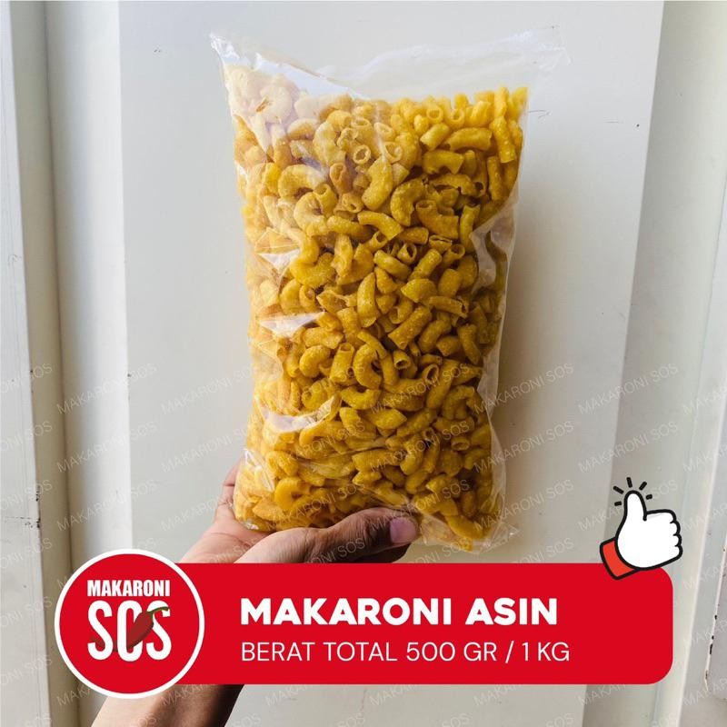 

Makaroni Pipa Asin (500Gr) Makaroni Sepat/Pipa Gurih Renyah Asin Berkualitas