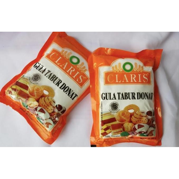 

Gula Tabur Donat Claris / Gula Halus Claris 250G / Claris Oren 250G