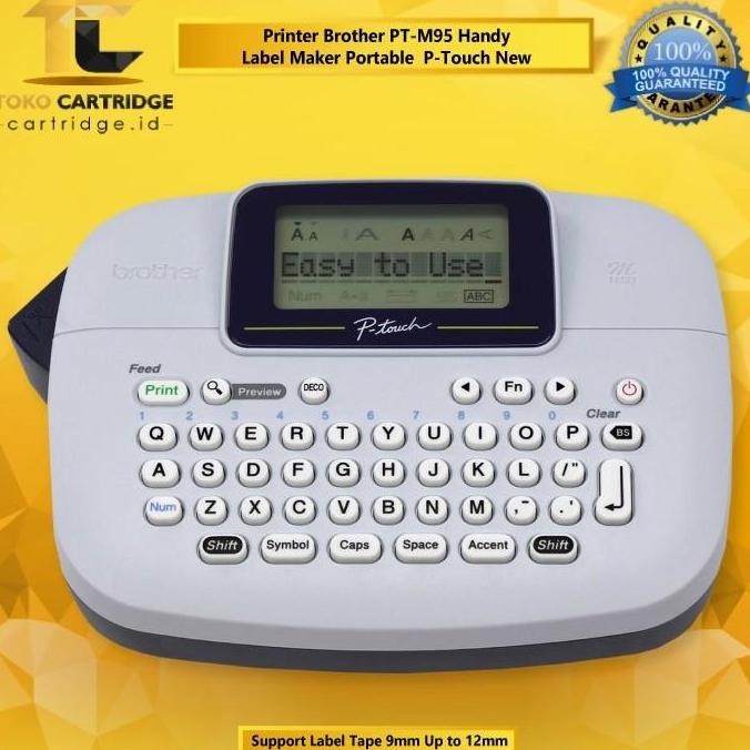 

Brothr Label Printer Pt-M95 - Label Maker Pt M95 P Touch New Stok