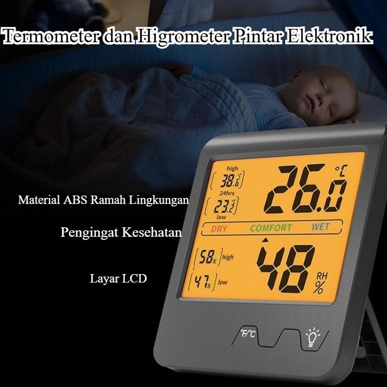 Humidity Meter - Hygrometer Thermometer Humidity Meter Alat Ukur Lembab Ruangan Kelembapan Suhu  Coc