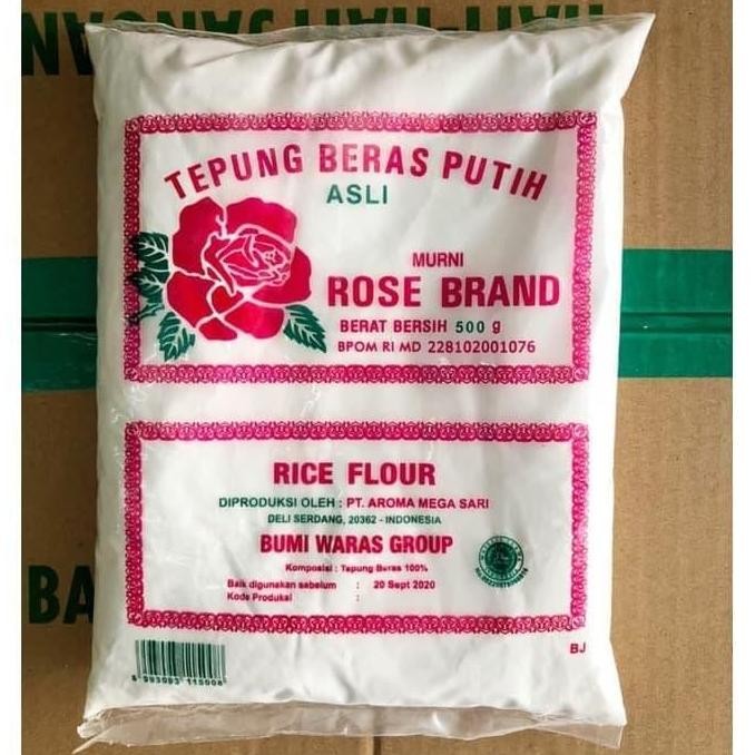 

Tepung Beras Rose Brand 500G / Tepung Beras Putih Rosebrand 500 Gram
