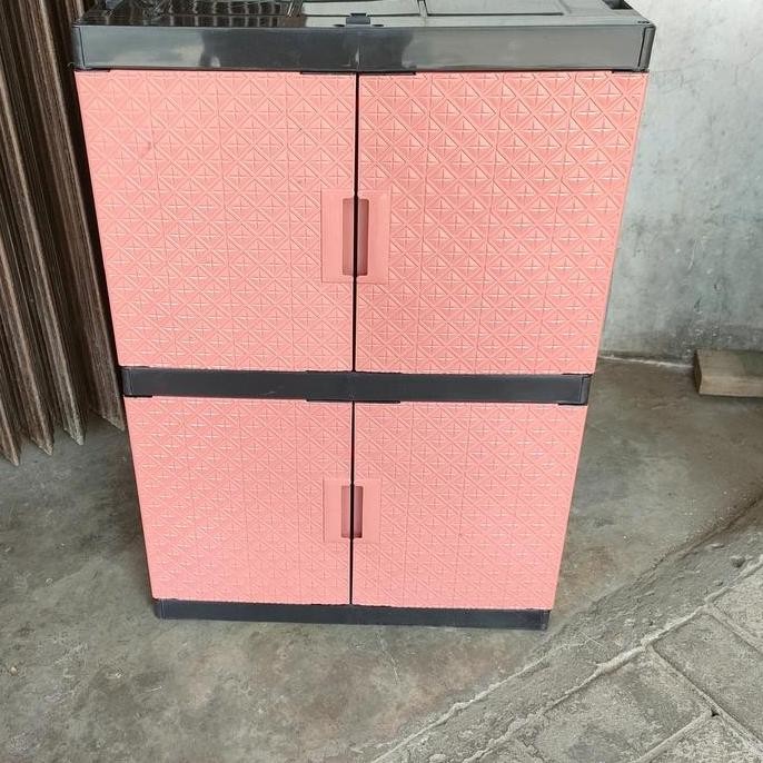 Stok Sj Lemari Plastik Akako Mini/Cabinet Minimalis Bufet/Baby Akako Berlian