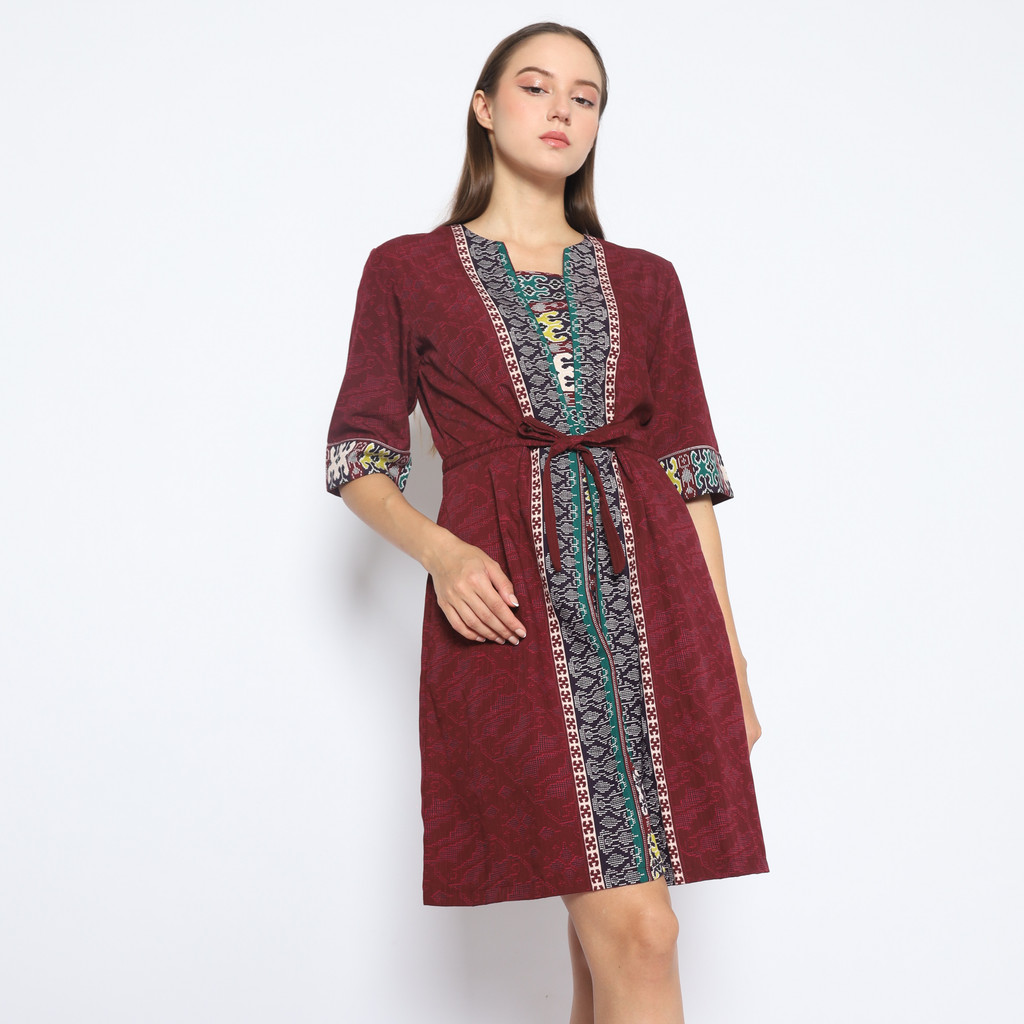 Arjuna Weda Sackdress Wanita Batik Parang Strimin