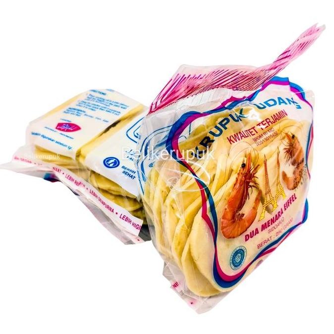 

Menara Eiffel Kerupuk Udang Mentah Ukuran Besar/Gk/5X8Cm 250G Food Krupuk