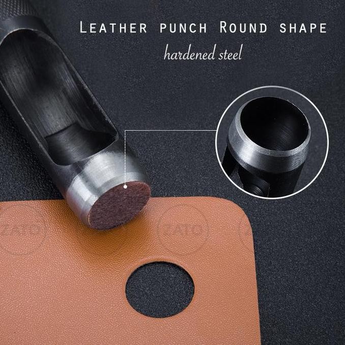 

Leather Round Punch Shape Circle Pelubang Lingkaran Alat Kulit Leather Tools Zato