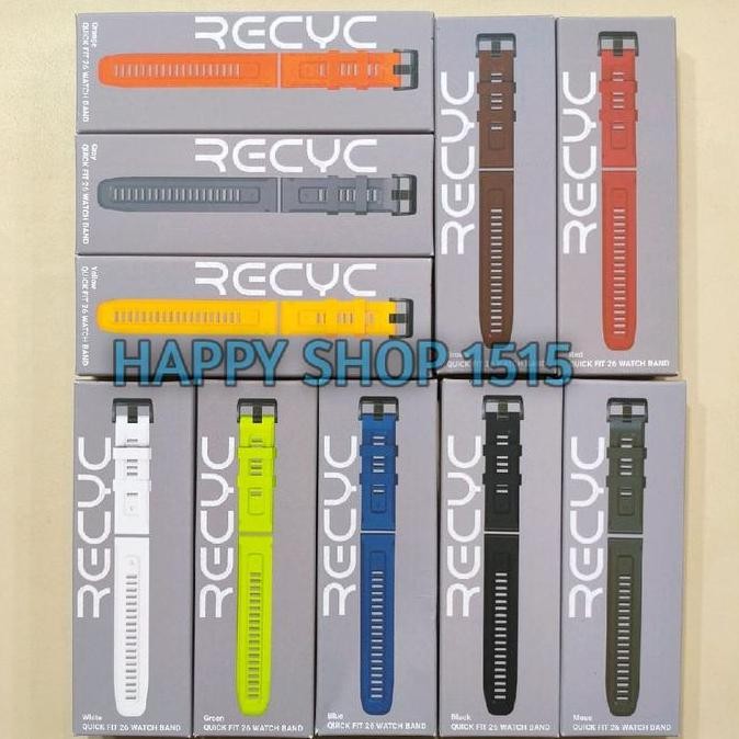 NEW RECYC QUICK FIT 26 MM Watch Band for Smartwatch Garmin /quickfit 26MM