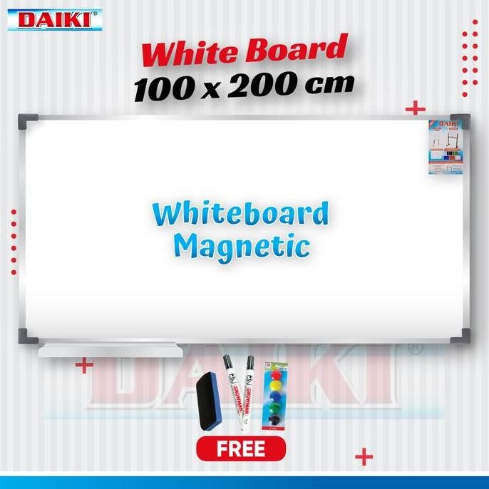 

Whiteboard DAIKI Magnetic uk 100x200 Cm