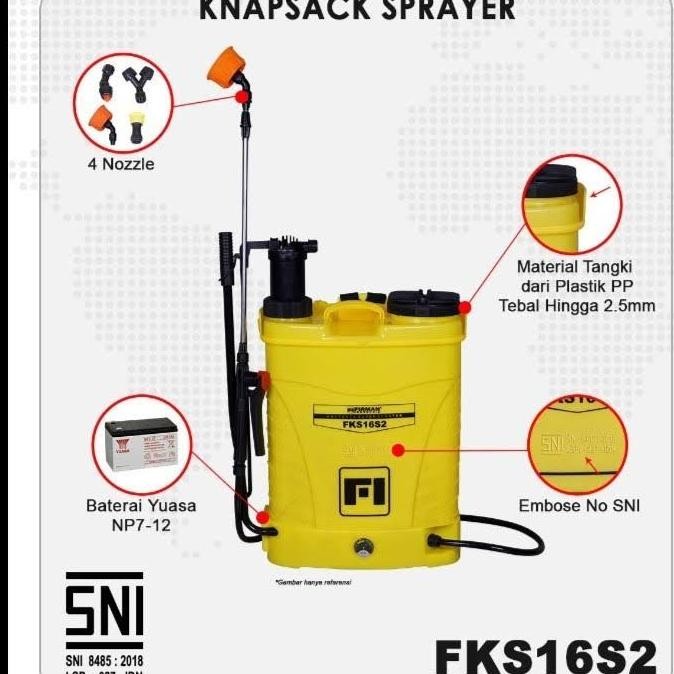Knapsack Sprayer Semprot Hama elektrik FIRMAN FKS16S 2IN1 SNI
