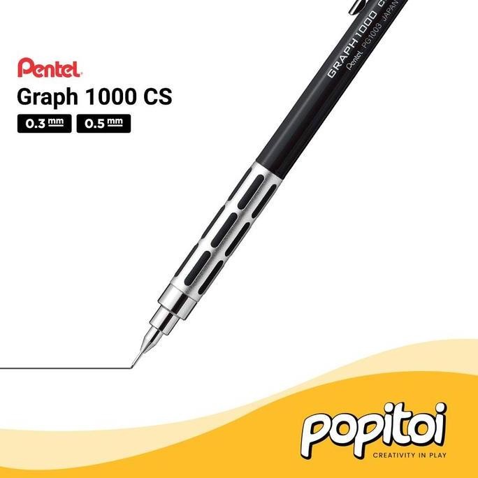 

TERMURAH - Pentel Graph 1000 CS Mechanical Pencil 0.3 0.5 mm Pensil Mekanik 1000CS drafting