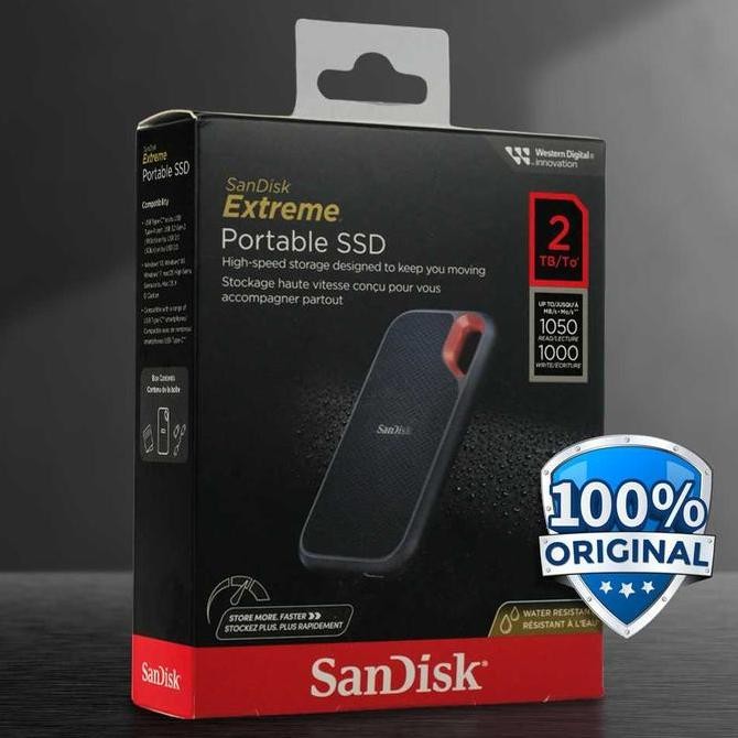 SSD Sandisk Extreme External Portable 1TB 2TB 4TB - SSD Eksternal USB-C USB-A