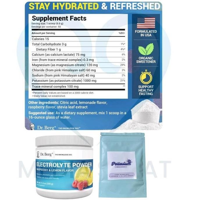 

BEBAS ONGKIR - Electrolyte Powder/Potassium - Minuman Hidrasi Tanpa Gula