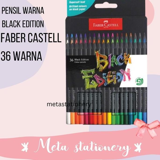 

TERBARU - Colour Pencil / Pensil Warna 36 Warna Faber Castell Black Edition