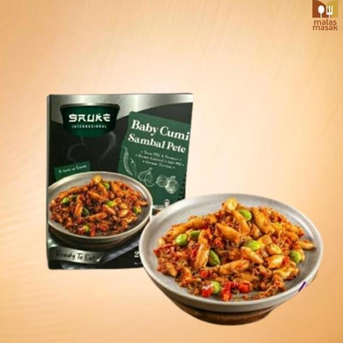 

Baby Cumi Sambal Pete Sauke Makanan Lauk Siap Saji