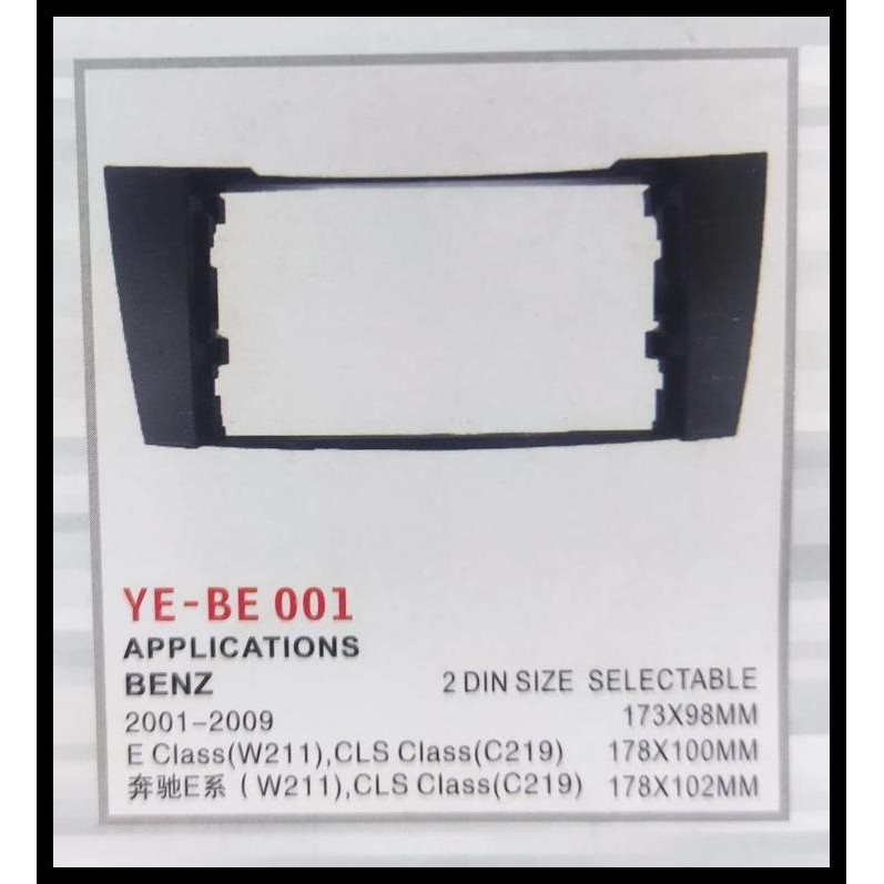 DISKON FRAME HEADUNIT MERCEDES BENZ E CLASS (W211) 2002 DAN CLS (C219) 2004 