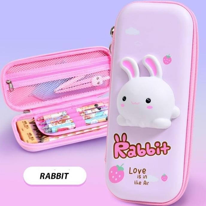 

TERBARU - KOTAK PENSIL 3D MODEL KOREA MOTIF CUTE CARTOON BAHAN EVA WATERPROOF Stationery
