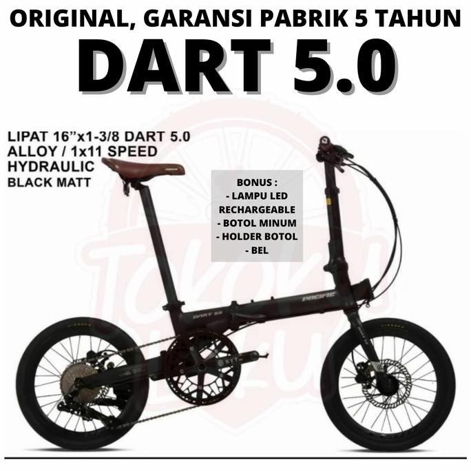 TERMURAH - PACIFIC DART 5.0 16" 11 SPEED FOLDING BIKE SEPEDA LIPAT SELI 16 INCH