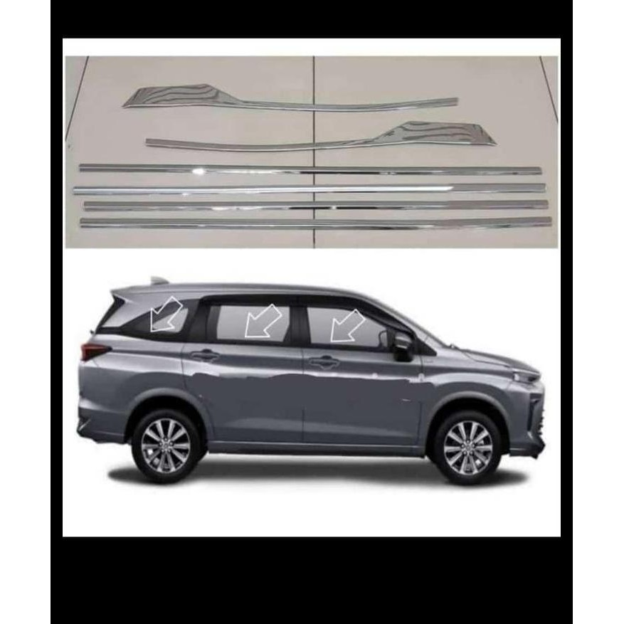 DISKON LIS KACA SAMPING AVANZA XENIA VELOZ 2022 CHROME 