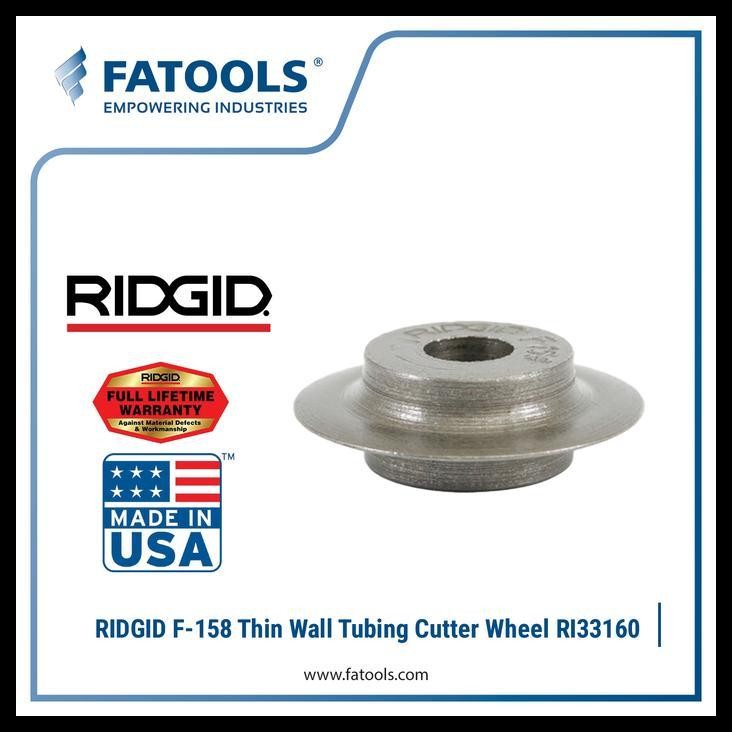

TERBARU RIDGID 33160 F158 THIN WALL TUBING CUTTER WHEEL !!!!!!