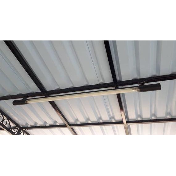 Lampu Kanopi Atap Rumah Outbow Hitam Panjang Linear Fluorescent Led