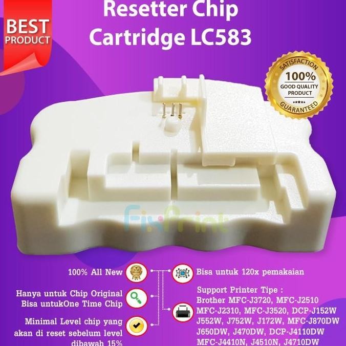 Resetter Chip Cartridge Lc583 Lc539 Lc535 Printer J3520 J3720 New Stok