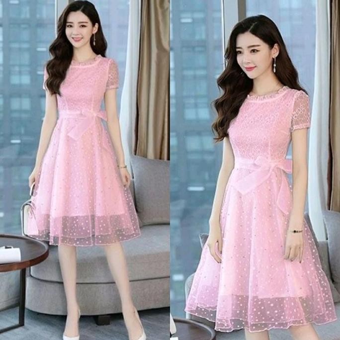 dress jumbo XXL/dress jumbo wanita/baju pesta/baju natal/dress oversiz L64