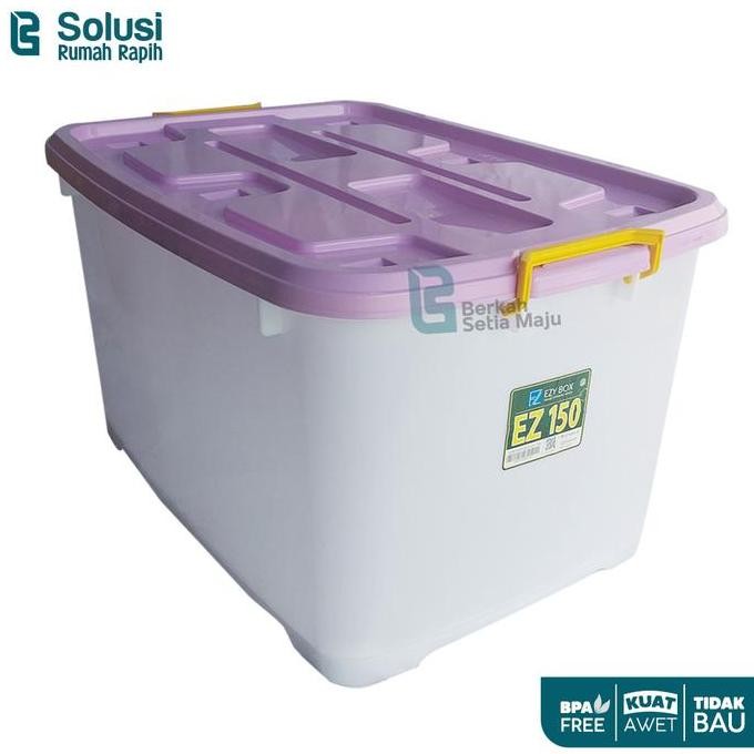 EZY CONTAINER BOX CB 150L - KOTAK PENYIMPANAN PLASTIK JUMBO SERBAGUNA ASLI