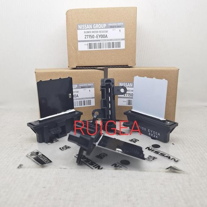 baru resistor blower ac nissan xtrail march soket 4 - sparepart blower fan ac mobil