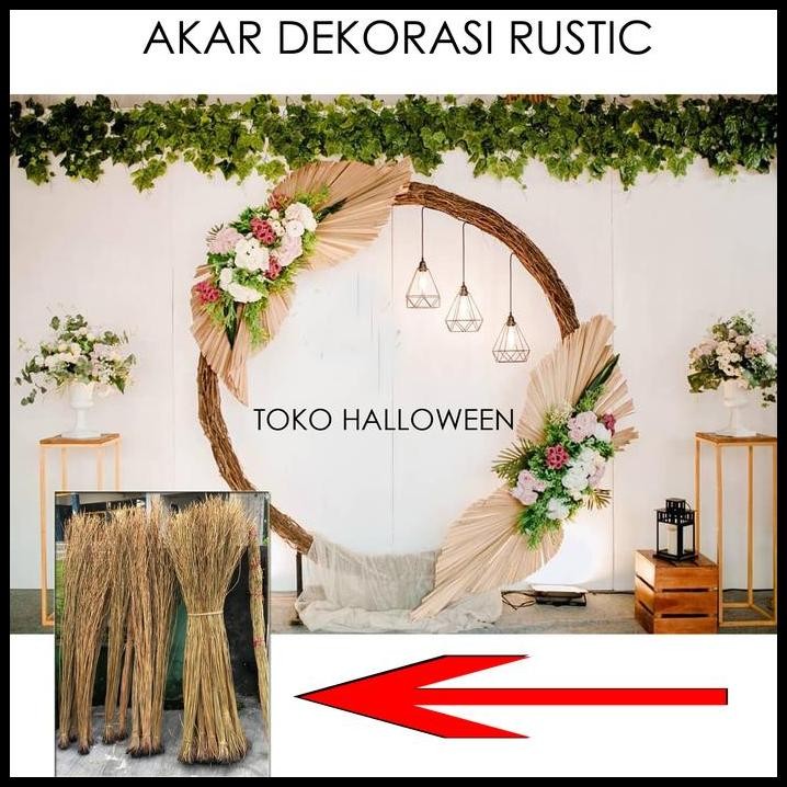 AKAR DEKORASI RUSTIC WEDDING DAN LAMARAN BACKDROP
