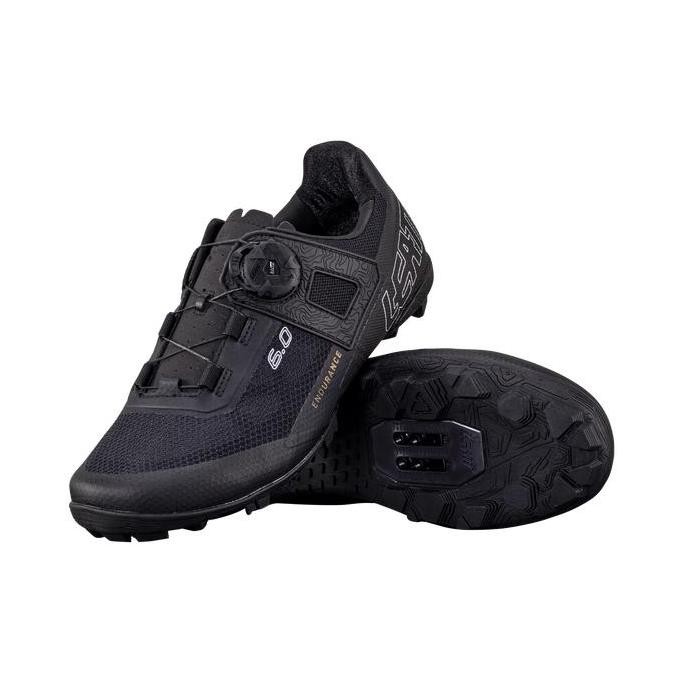 NEW SHOES / SEPATU LEATT MTB 6.0 CLIP ENDURANCE PRO - BLACK