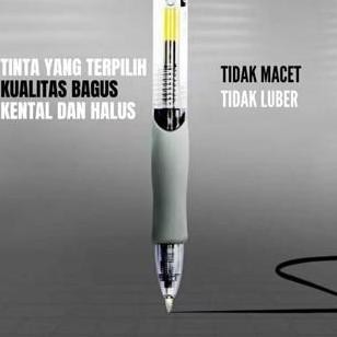 

(BISA COD) 12-50PCS Pulpen Gel Retractable Ink 0.5mm gel pen Standar Pena Gel Alat Tulis GP-265 Q Gel kapur Biru Hitam Merah Blue Red Stationery Tinta SM