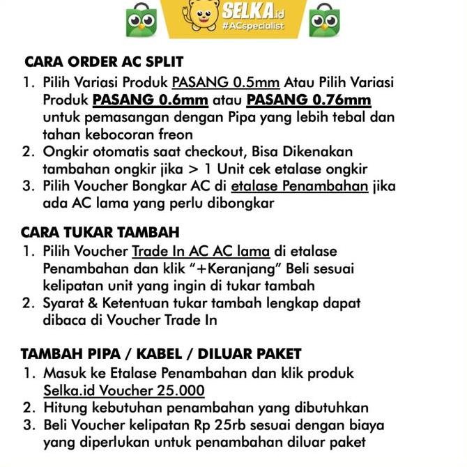 baru ac sharp ah-a5bey 1/2 pk split standard garuda hemat listrik