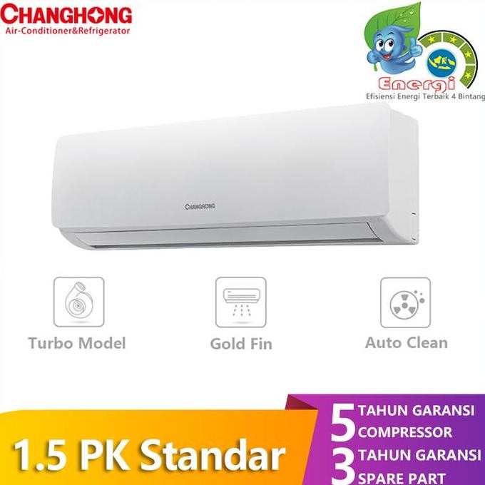 baru ac changhong csc-12nvb4 1.5pk - ac split 1.5 pk low watt changhong standard