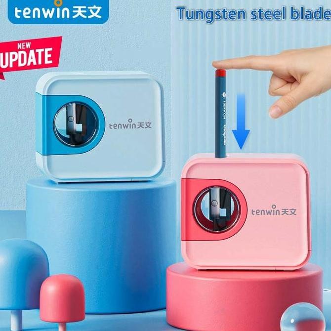 

Tenwin S8316 MIni Automatic Pencil Sharpener / Mini Rautan Pensil Otomatis Pen Plastic NS