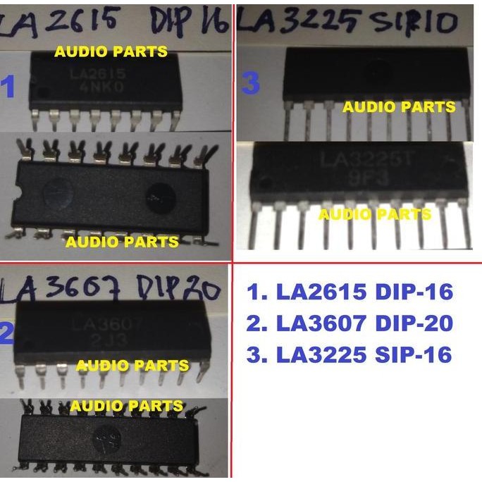 LA2615 LA3225 LA3607 Pre-amplifier Tone control equalizer IC BEST SELLER