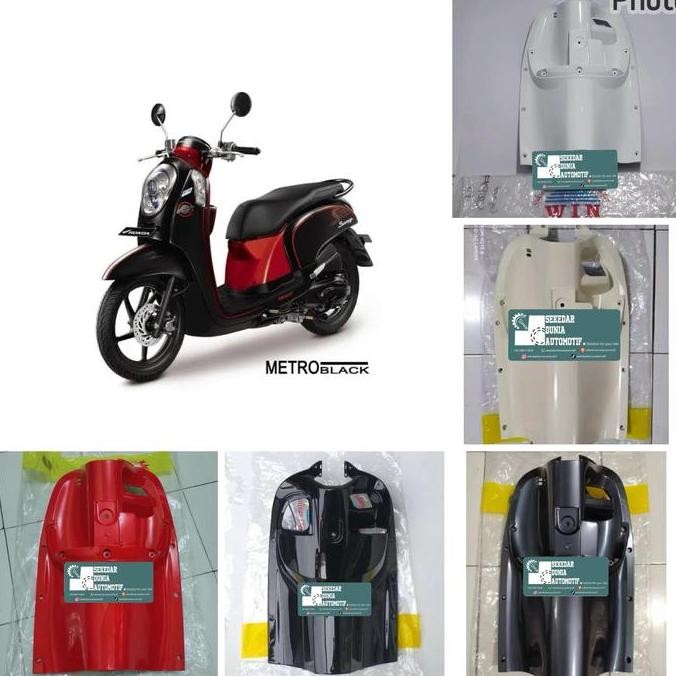 New Cover Legshield Scoopy FI 2013-2016 Tutup Kunci Kontak Dashboard Ori