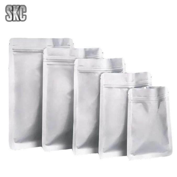100PCS PLASTIK KLIP ZIPLOCK SACHET - ALUMINIUM FOIL POUCH KEMASAN MAKANAN ASLI