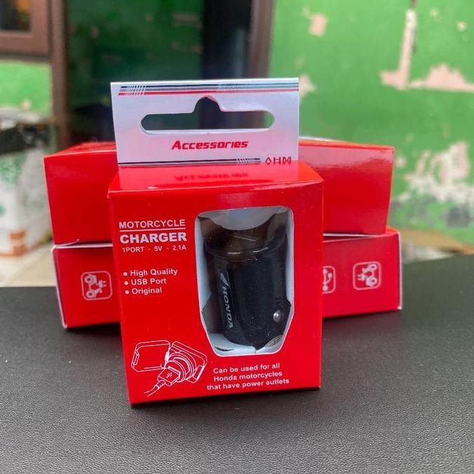 Charger Hp Motor Usb Original Honda Pcx Adv Vario Scoopy Beat - Fast Charging Waterproof Original