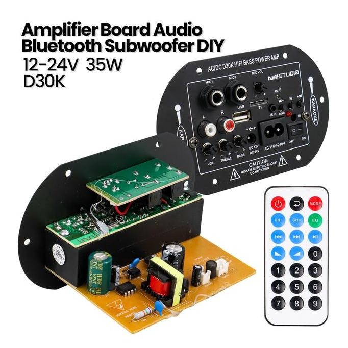 Amplifier Board Audio Amplifier Bluetooth Subwoofer DIY 35W D30K Black ASLI